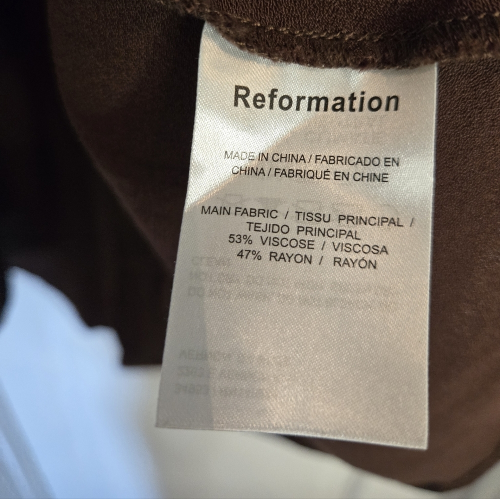 Reformation Chocolate Brown Maxi Skirt, Size Medium - Picture 5 of 5